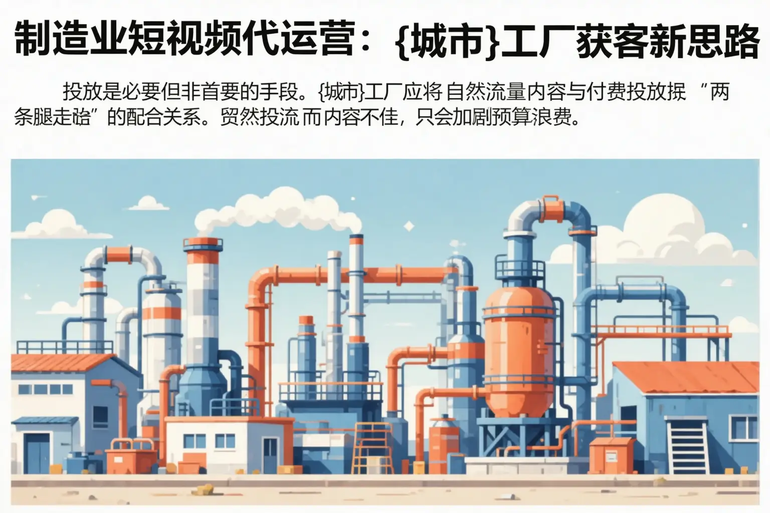制造业短视频代运营:当涂工厂获客新思路